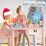 Advent Calendar for Girls Princess Deformation Toy 24 Days Countdown Calendars Princess Transformable Toys and Decorate Ideal for Christmas Countdown and Fun Play Party Favor, Xmas Gifts, Classroom Prizes