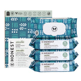 The Honest Company Clean Conscious Multi-Use Wipes | Hypoallergenic + Unscented for Sensitive Skin | Over 99% Water, Compostable, Plant Based, Baby Wipes | Rose Blossom, 288 Count