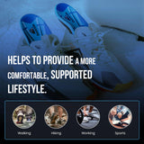DOCKRULE Carbon Fiber Insole Unisex for Everyday Use to Avoid Injuries with Excellent Feet Relief – High Arch Support Inserts for Cushioning, Active Lifestyle & Shock Absorption (1 Left & 1 Right)