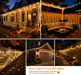 100FT Warm White Christmas String Lights, Outdoor Waterproof LED,Green Wire