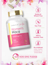 Carlyle Maca Root Capsules for Women 3200mg | 150 Count | Non-GMO, Gluten Free Supplement | for Her