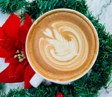 BARNIE'S COFFEE TEA CO. Single Serve K cups for Keurig Brewers Medium Roast Arabica Coffe Beans, Decaf Santa's White Christmas, 22 Count