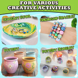 Premium Air Dry Clay for Kids - Natural Pottery Modeling Clay, 3.3lbs Arts & Crafts Supplies for School Classrooms, Kids Toy Gift for Christmas, White