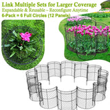 JILLSKY 16" Chicken Wire Plant Cages, 6 Pack
