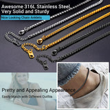 PROSTEEL Black Anklet Bracelet Ankle Bracelet Jewelry for Women Beach Anklets Stainless Steel Ankle Bracelts