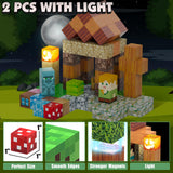 AIDYVOI Magnetic Blocks Toy Building Set for Kids 3+, Light Up Magnetic Building Blocks, 3D Construction Build Toys STEM Sensory Magnet Cubes Christmas Birthday Present