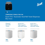 Scott Professional Automatic Hard Roll Paper Towel Dispenser (34348), Black, Wall Mounted, for ScottPro Blue Core Commercial Hand Towels (Qty 1)