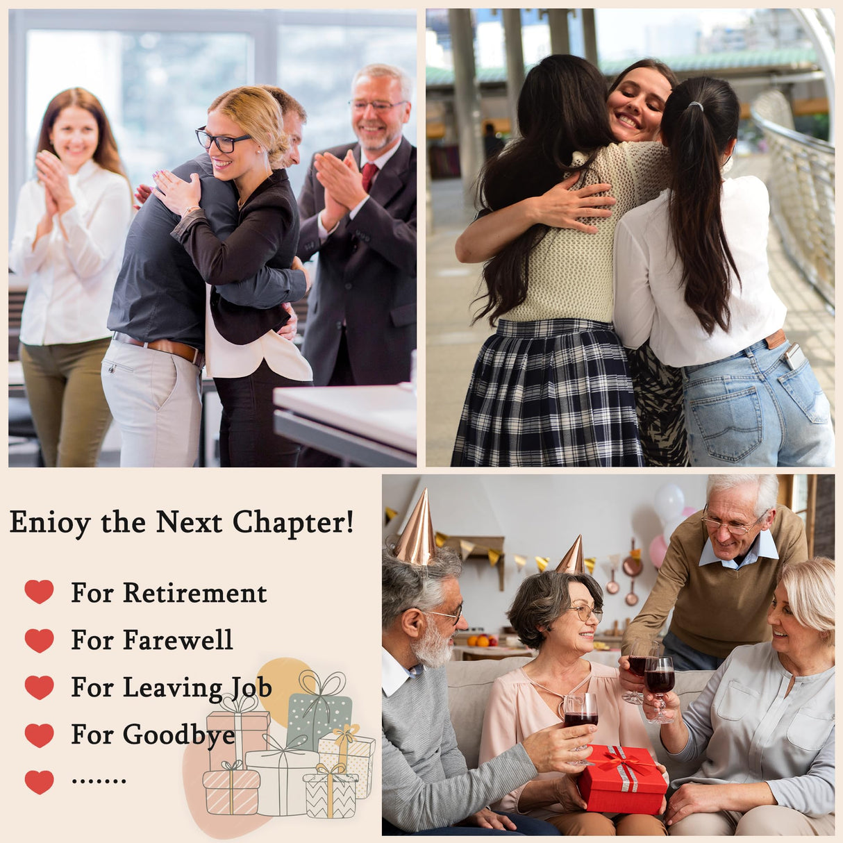 Moving Going Away Farewell Goodbye Gift for Coworker Women Friend Bracelet