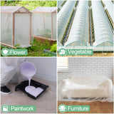 10 x 26 FT Clear Greenhouse Plastic Sheeting, 6 Mil Polyethylene Film Heavy Duty, Water Sun Frost Wind Dust Resistant Winter Hoop House Toughness Plastic Cover for Farming, Gardening, Agriculture, DIY