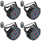 Stage Lights 36 LED Par Lights, U`King RGB Par Light Uplights Stage Lighting Indoor for Christmas Halloween Music Party Disco Wedding, Remote Control, DMX Control Sound Activated Party Light