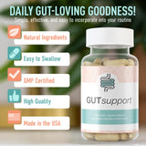 IBDassist™ Gut Support Capsule - Gut Health & Digestion Supplement - Constipation & Occasional Bloating Relief for Women & Men* - Complete with Vitamin D3, A, E, Zinc & More - 30 Capsules