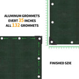 TARPAL 100x100 Feet Green Tarp Waterproof Multipurpose Protective Cover All Purpose Outdoor Poly Tarps Cover for Swimming Pool, Roof Waterproofing,Boat, car, Camping, firewood,Outdoor Furniture,etc