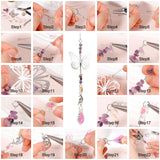 400Pcs DIY Suncatcher Making Kits,Crystal Suncatcher Prism Hanging Kit with Hooks/Chain Rainbow Maker,Make Your Own Decorative Hanging Suncatchers for Adults Wedding Windows Home Garden