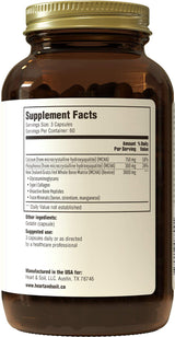 Heart & Soil Grass Fed Bone Matrix — Supports Bone and Joint Health, Strength, and Flexibility (180 Capsules)