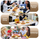 VIPDIGI Food Warming Mat, Electric Warming Tray, Silicone Fast Heating Warmer Pad, 6 Temp Adjustable, Timer & Safety Lock, Auto Shut-Off for Countertops Buffets Party (White)