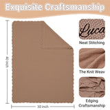 WNNNS Personalized Baby Blanket 100% Cotton Embroidered Name Knit Blanket Custom Baby Blanket for Boys Girls Customized Baby Gift for Christmas Baby Shower for Newborn Toddler Stroller Blanket