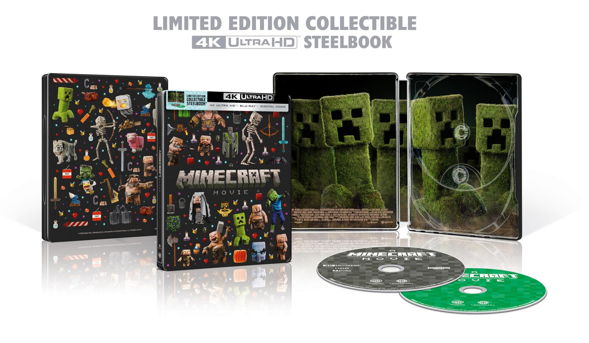A Minecraft Movie - Limited Edition Steelbook (4K Ultra HD + Blu-ray + Digital)