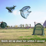 2pcs Quick Set up Pop up Garden Netting 28”x28”x32”Portable Plant Cover Net ,Locusts,Birds,Small Animal Garden Fruit and Flower Cages Portable Carry Bag with 16 Stakes