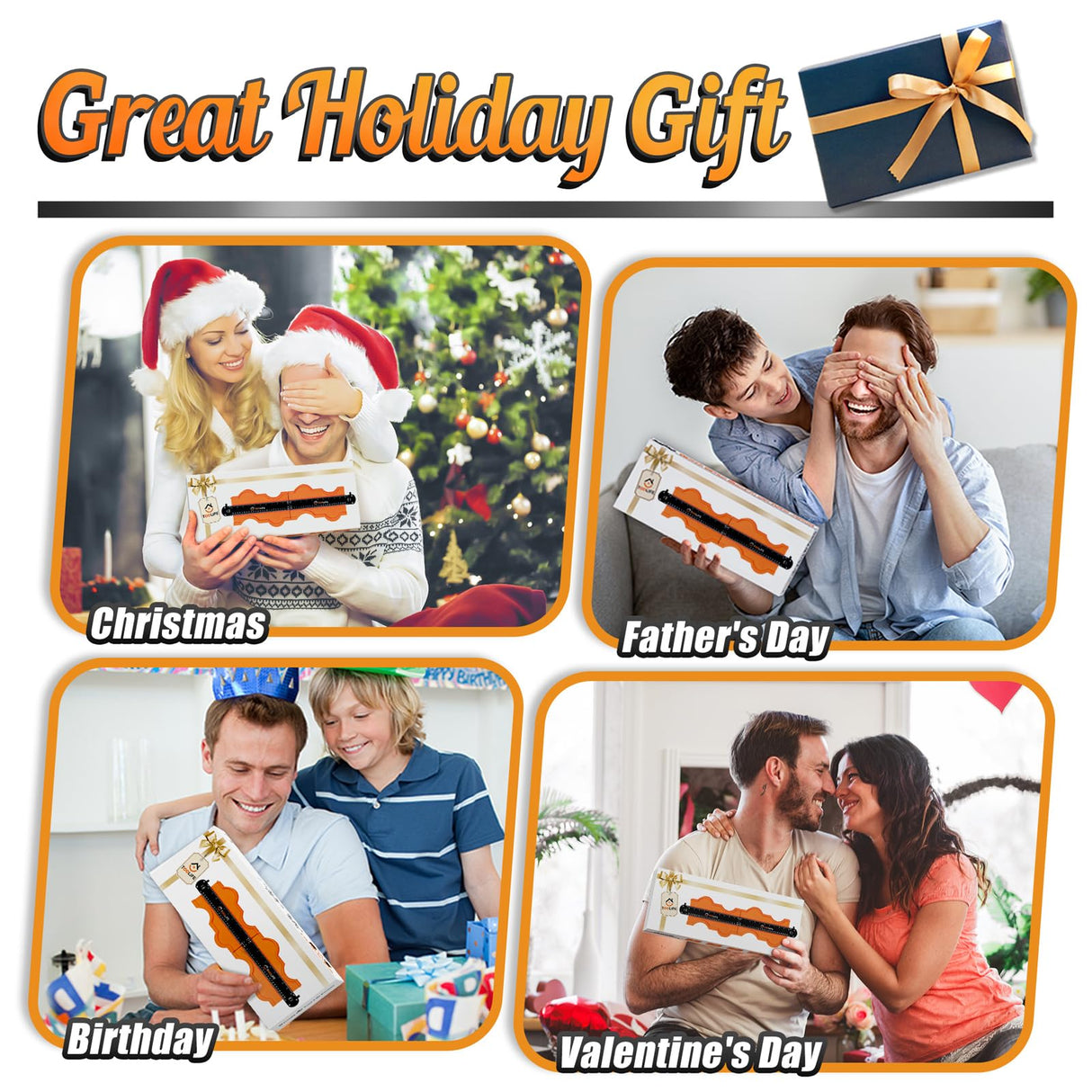 TOOLIFE Connectable Contour Gauge 10+10 Inch,Christmas Gifts for Stocking Stuffers Men Husband Dad, Shape Woodworking Tools for Flooring Tile Laying Carpet, Gifts for Him, Anniversary Birthday Ideas