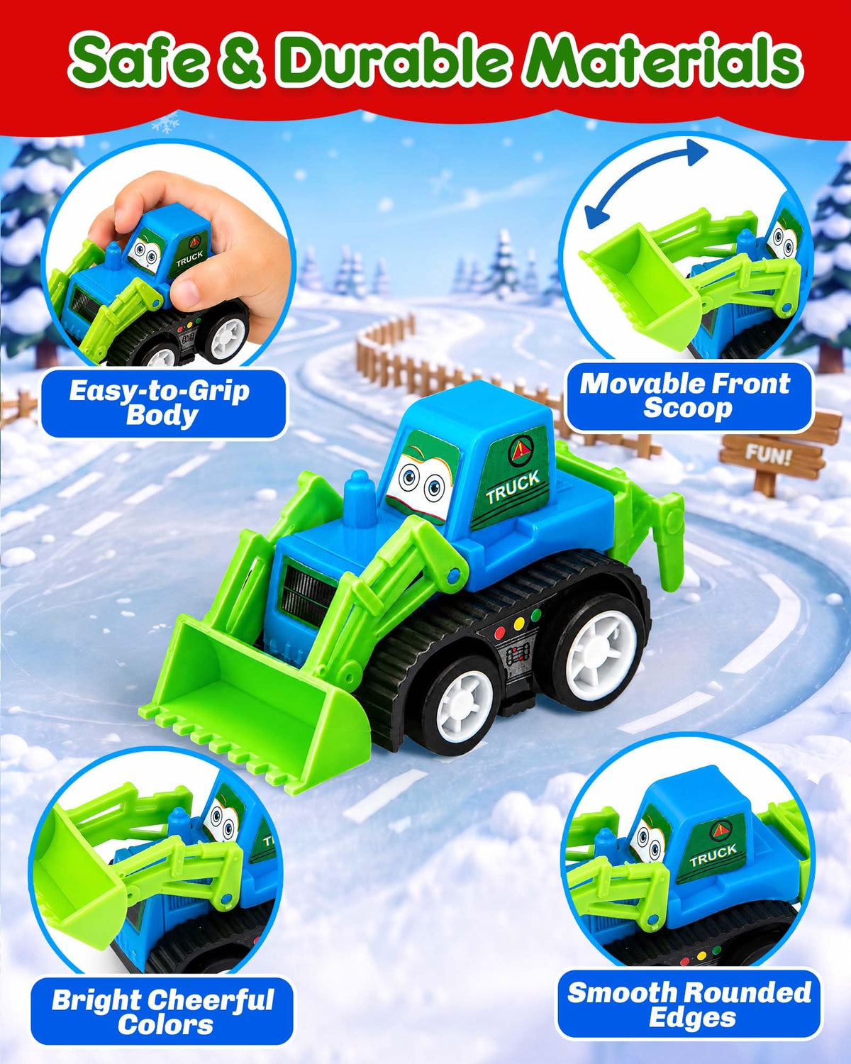 Advent Calendar 2026 for Kids Toddlers, 24 Days Pull Back Car Toy Gift Set