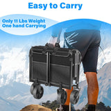 LIAPOTT Wagons Carts Foldable, Lightweight Collapsible Wagon Cart, 360lbs