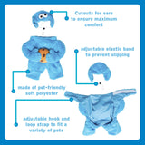 Pet Krewe Unleash The Parade Cookie Monster Dog Costume Sesame Street Pet Costumes for Medium Dogs or Cat Outfit - Perfect for Halloween, Christmas Holiday, Parties, Photoshoots, Gifts for Dog Lovers