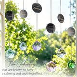 Mooncraftlogy Memorial Gifts for Loss of Loved One, Unique Sympathy Idea, Clear Crystal Ball Grief Suncatcher, Rainbow Bereavement Box for Mom Dad Husband Son Daughter