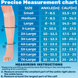 Made in USA - Wide Calves Womens Compression Stockings for Circulation 15-20mmHg - Toeless Compression Knee High Support Socks for Travel, Nursing, Sports, Athletic - Nude, 2X-Large - A111NU5