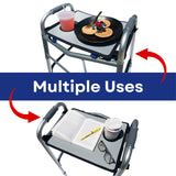 RMS Walker Tray with Cup Holder, fits Most Standard Folding Walker, Mobility Walker Accessories and Medical Table for Seniors or Individuals with Disability