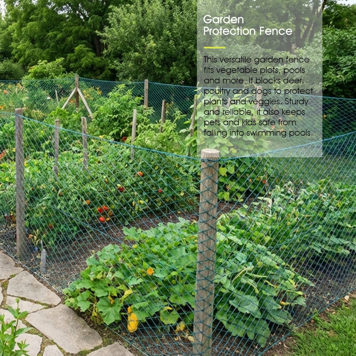 RIFNY Bird Netting for Garden Protection, 13 x 40FT Mesh Garden Netting