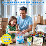 400 Pack Reusable Ice Cubes BPA-Free Plastic, Non-Diluting for Drinks