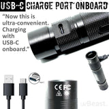 uvBeast New V3 365nm MINI - Black Light UV Flashlight – High Definition Pure Ultraviolet - Professional Grade High Power Upgraded 5 Core UV LED – USA Stock
