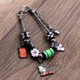 SONGCHANGJEWELRY Nezuko Bracelet – Colorful Charm Beads Inspired by Anime Slayer – Anime Gift for Fans and Collectors