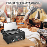High Temperature Metal Tool Cleaning Box, 2L Dry Heat Cabinet Beauty Hair Nail Metal Tool Cleaning for Manicure Pedicure Barber, with 0-60 Min Timer & 50-220℃ Temp Settings, Plastic Sterilization Tray