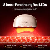 ZDEER GS5 Electric Heated Gua Sha Tool, Red Light Face Massager, Pink