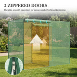 BPS Crop Cages for Garden Plant, 8x4x6 Ft Plant Netting Protection Tent with Zippered Door for Plants, Raised Garden Bed Cover with Frame for Vegetables, Fruits and Flowers