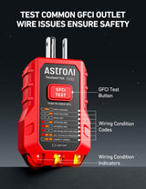 AstroAI Circuit Breaker Finder with GFCI Outlet Tester, Electrical Tester Tool for Home/Workshop Circuit Tracing, Quickly Locates Breakers with Indicators