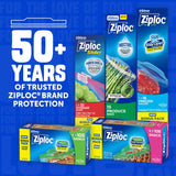 Ziploc Quart Freezer Storage Bags, Stay Open Design, Easy to Fill, 38 count, 4 Pack, 152 Total