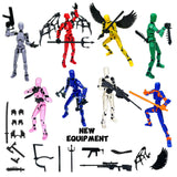 (Assembly Completed) 8 Packs Titan13 Action Figure Set, Dummy 13 3d Printed Action Figure Toy Gifts for Kids, Robot 13 ActionFigure Full Body Mechanical Doll Christmas Birthday Gift for Boys Girls