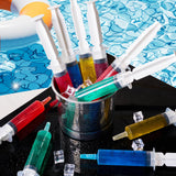 FOCUSLINE 50 Pack Jelly Shot Syringes, 1.5 OZ Capacity Plastic Shot Glasses, Durable Jelly Shot Syringes with Lid, Perfect for Halloween, Thanksgiving, Christmas