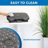 Mount-It! Ergonomic Under Desk Footrest with 3 Height Levels |Height Adjustable Tilting Foot Stool | Home Office Footrest with Massage Surface for Improved Circulation (MI-7801)