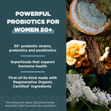 Ancient Nutrition Regenerative Organic Certified Probiotics for Women 50+, Probiotics Women’s 50+ Once Daily, Healthy Digestion and Immune System Support, 25 Billion CFUs* Per Serving, 30 Count