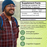 Outback Naturals Fulvic Humic Mineral Blend of Plant-Sourced Trace Minerals, Fulvic & Humic Extracts for Immune Support, Vitality, Hydration & General Health - Pure Body Essentials - 60 Capsules