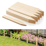 20 Pieces Wooden Garden Stakes 12 Inch Grade and Survey Stakes Wooden Garden and Sign Posts for Plant Support Silt Fence Yard Farm Survey Boundaries Baselines