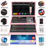 iBayam Christmas| Birthday Gifts for Kids Teen Girls Trendy Stuff 6-16 Year Old, 150-Pack Art Set Kits with 2 Sketch Pads, Coloring Book, Stocking Stuffers for Teens Girls, Cute Cool Fun Crafts Gifts