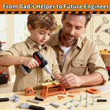 KidBloom Kids Tool Set, 50 Pcs Construction Toys, Toys for 3 Year Old Boys
