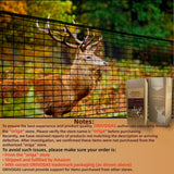 ORIVOGAS Deer Fence Netting,Plastic Mesh Fence 6.5x50ft,Reinforced Edges 55gsm Heavy Duty Animal Barrier,Ideal for Garden Netting,Against Bird,Temporary Fence,Fruit Plant Protection,Black