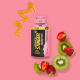 Honey Stinger Caffeinated Organic Energy Gel Variety Pack, 12 Packs Each of Salted Caramel Latte & Strawberry Kiwi, Caffeinated & Gluten Free, For All Exercises, Sports Nutrition for Home & Gym