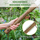 Haliaeetus Pick Axe, Stainless Steel Mattock, Garden Pick with Wood Handle