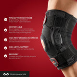 McDavid Hinged Knee Brace for Men and Women, Knee Brace with Side Stabilizers, Knee Compression Sleeves and Stability Straps for ACL, LCL, Arthritis, Tendonitis, MCL, Patella, Left and Right